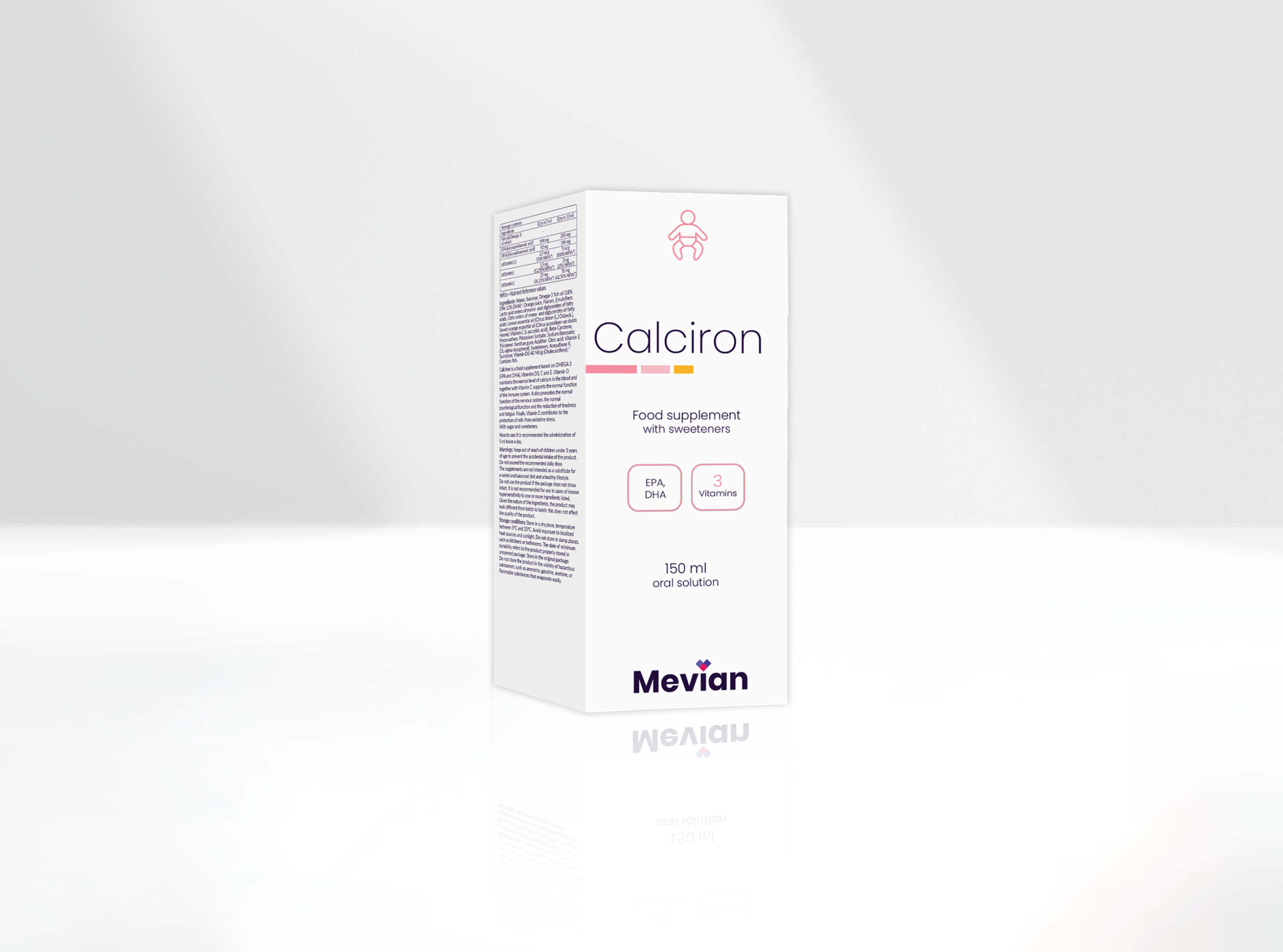 Calciron is a Safe and effective solution for maintaining the normal level of calcium in the blood and the normal function of the immune system, the normal function of the nervous system, the normal psychological function, and the reduction of tiredness and fatigue