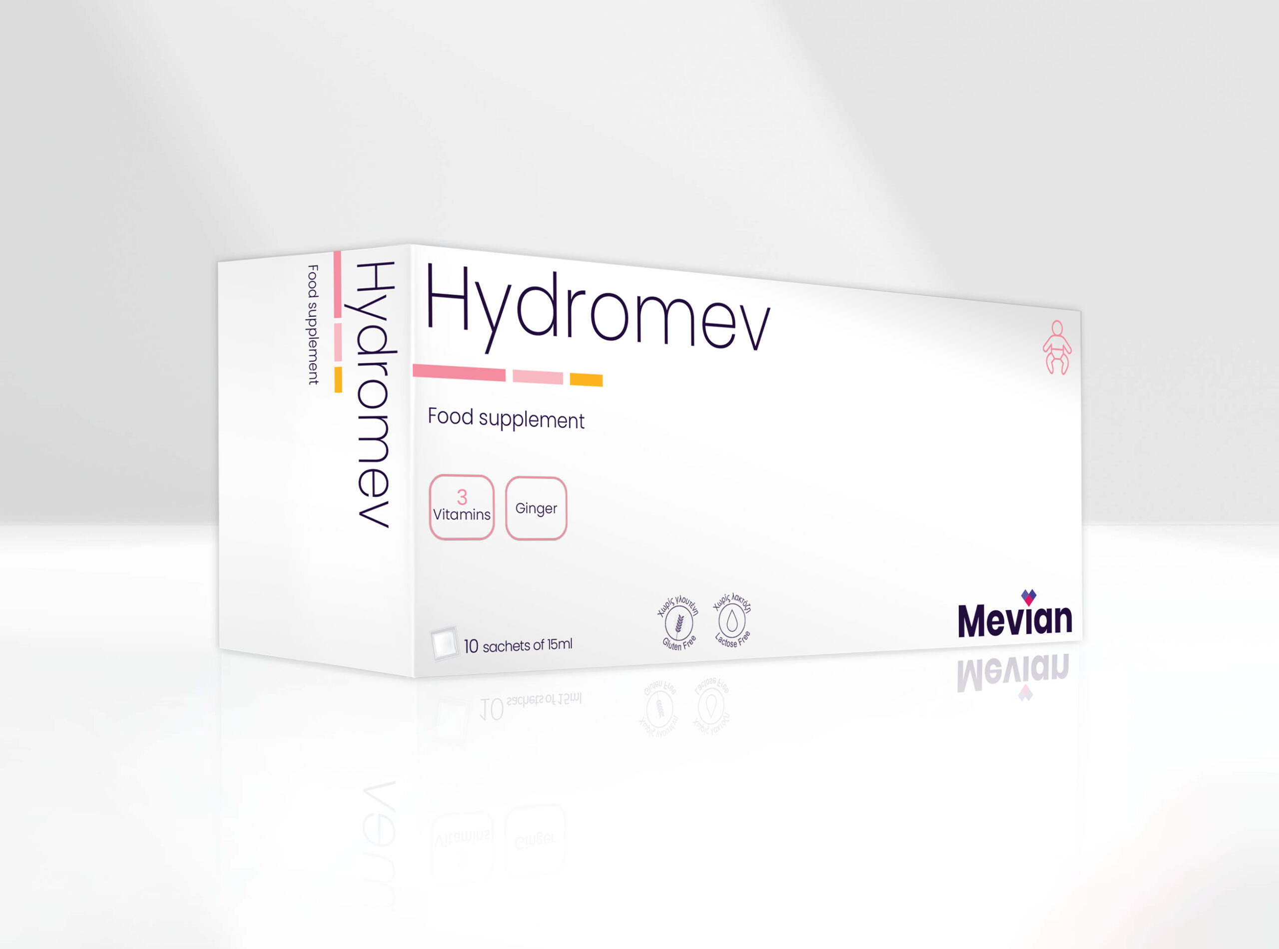 Hydromev is a convenient supplement based on Ginger, Minerals, and Vitamins that perform an antinausea action and is useful for promoting normal<br />
digestive function,nervous system support, and regular gastrointestinal motility.