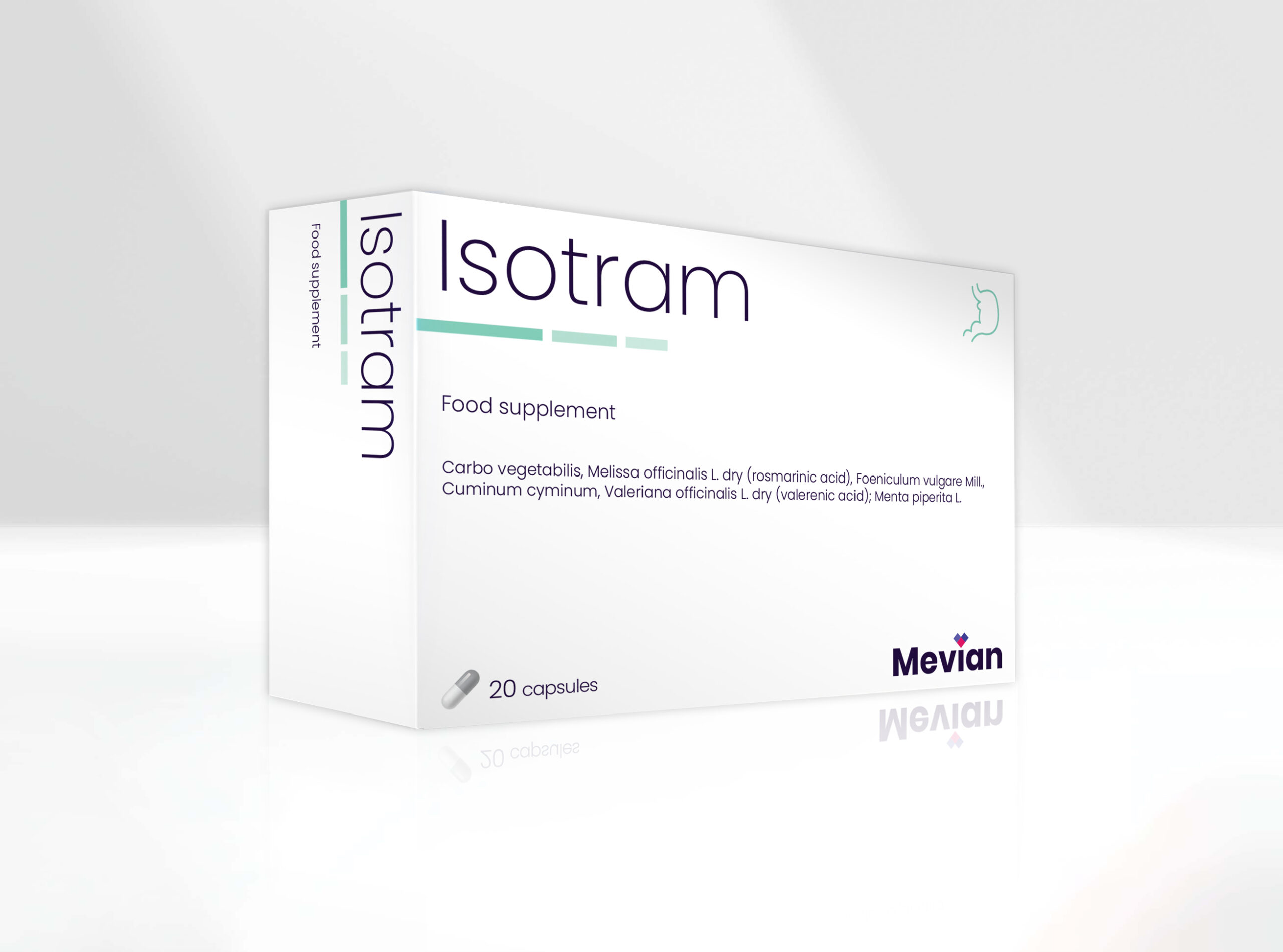 Isotram supports the good function of gastrointestinal motility while providing the elimination of gas.