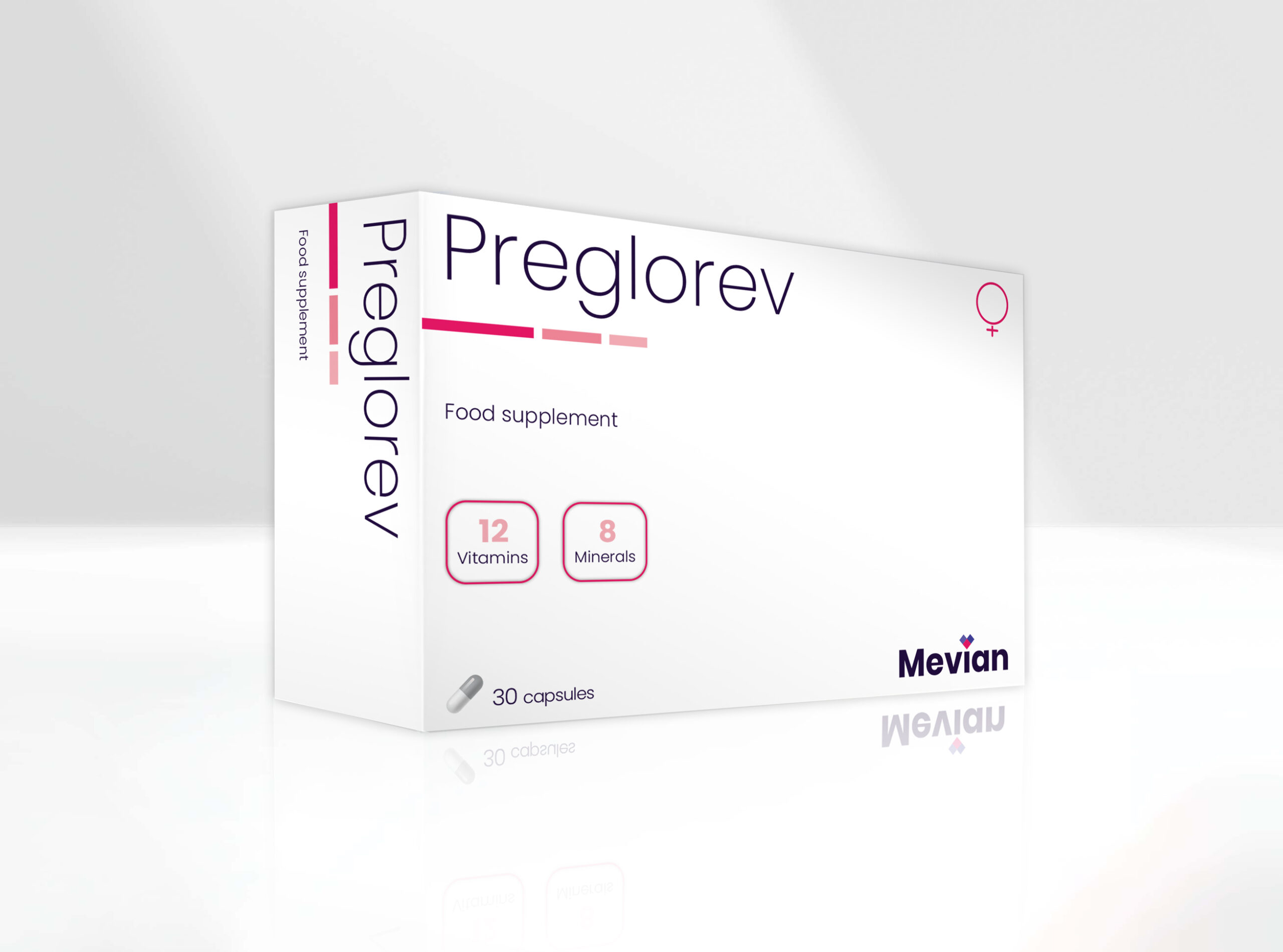 Preglorev is beautiful combination of vitamins and minerals that supports the baby's brain development helping cell multiplication and division.