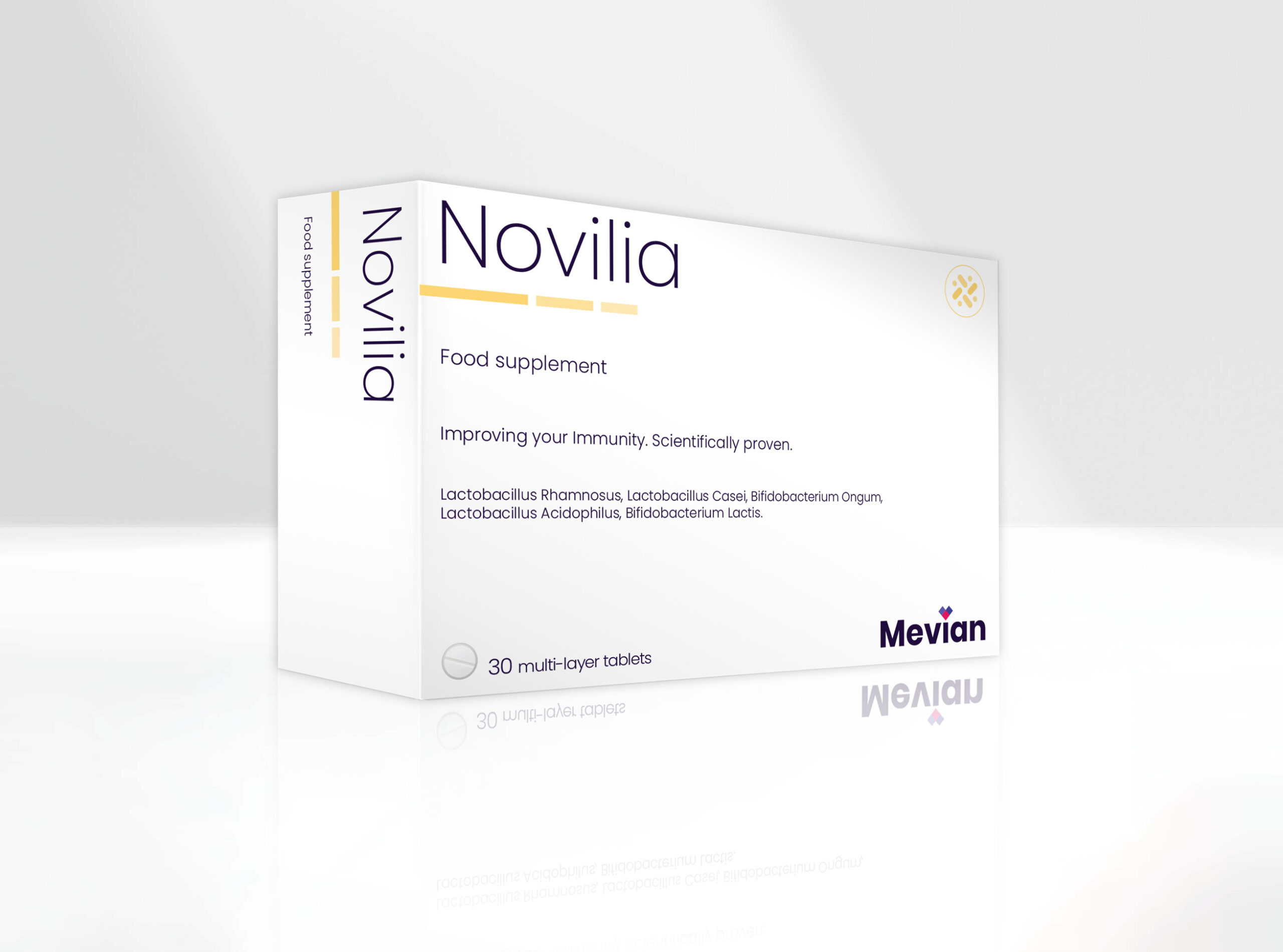 Novilia relieves viral infection symptoms and is indicated as a must-have immune booster support—a novel efficacy immunoprotective probiotic.