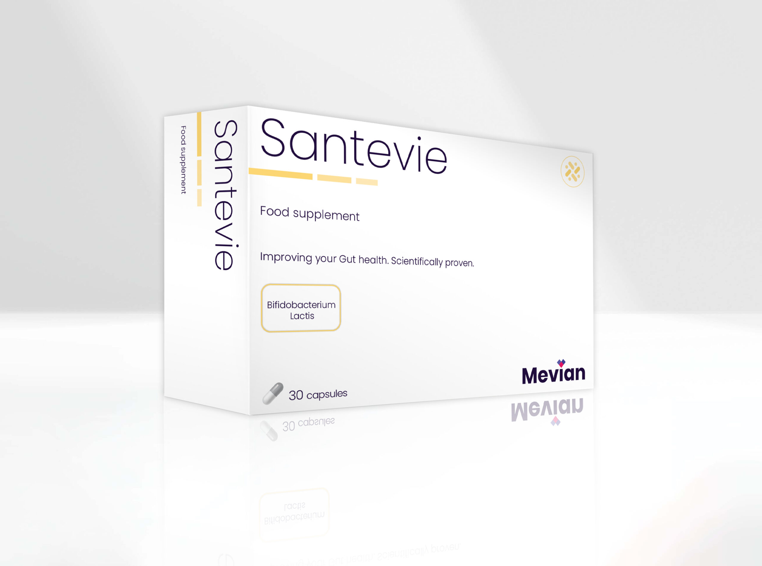 Santevie is a clinically proven probiotic that helps to relieve and recover symptoms of IBS and SIBO. Additional support to provide a shielding therapy while taking proton-pump inhibitors.