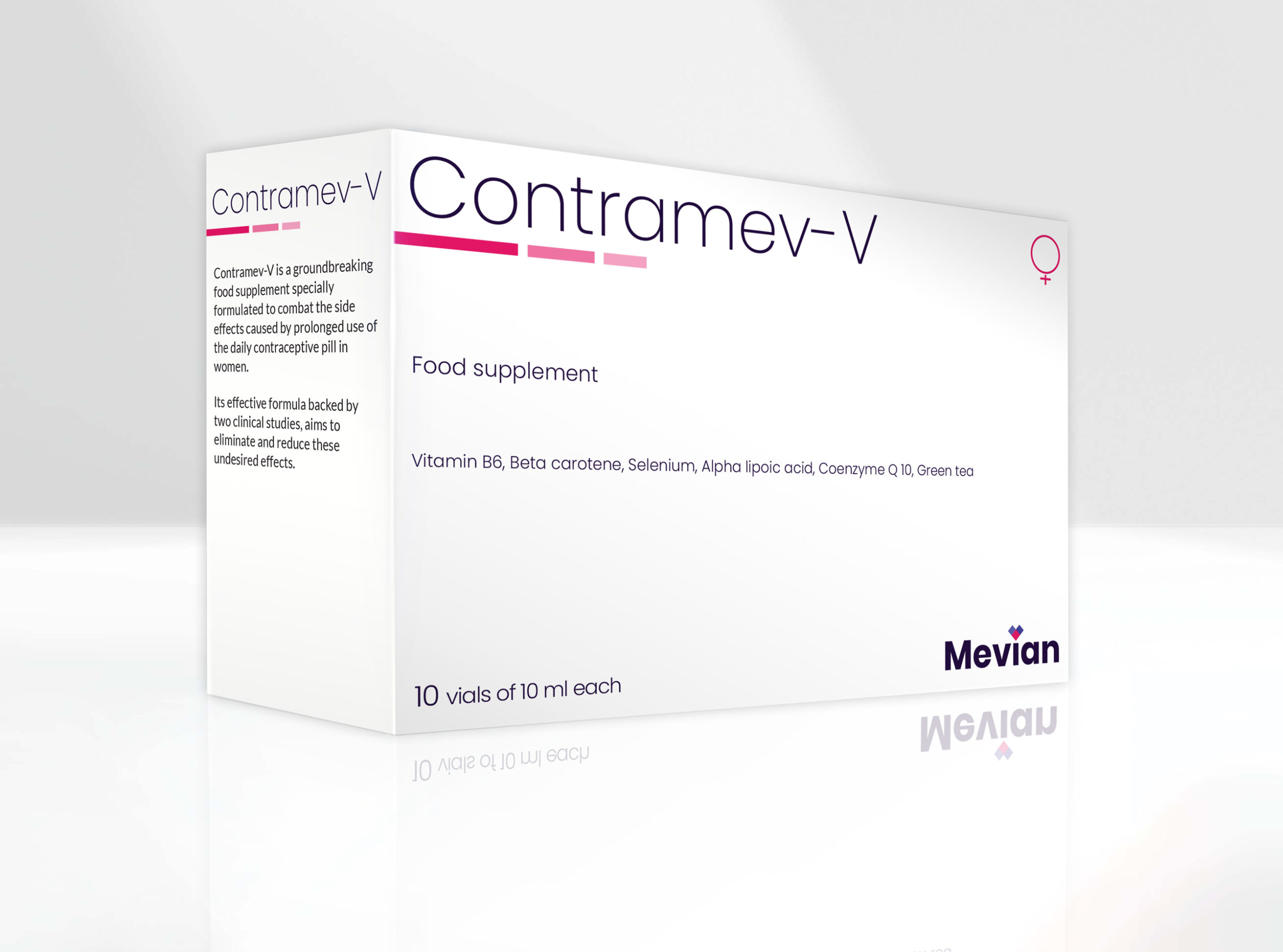 Contramev-V is specially formulated to combat the side effects caused by prolonged use of the daily contraceptive pill in women.